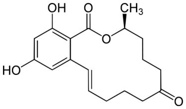 玉米赤霉烯酮結構式 玉米赤霉烯酮結構式